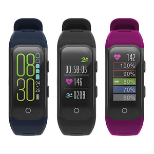 XANES S908S 0.96 IPS Screen Waterproof GPS Smart Bracelet Blood Pressure Fitness Watch mi band"