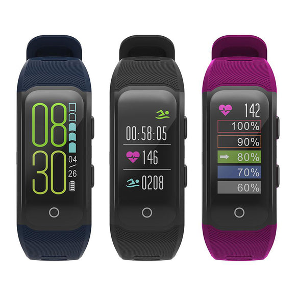 XANES S908S 0.96 IPS Screen Waterproof GPS Smart Bracelet Blood Pressure Fitness Watch mi band