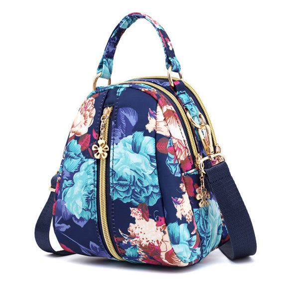Women Print Nylon Casual Crossbody Bag Lightweight Shoulder Bag Handbag