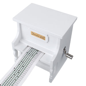 15 Tone DIY Piano Hand Cranked Music Box with Hole Puncher And Paper TapesHand Cranked Hole Punch