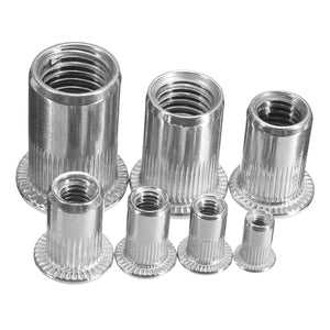 1pcs Slilver Threaded Steel Rivnuts Blindnuts Nutserts Nuts Insert Rivet