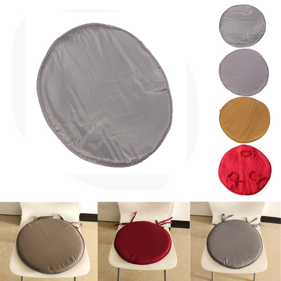 35x35x2cm Round Circular Office Bistro Kitchen Dining Patio Tie On Chair Seat Pad Mat Cushion