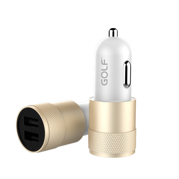 GOLF C13 2 USB Port 2.4A Fast Charge Car Charger for Samsung Xiaomi Huawei