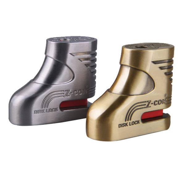 Motorcycle Bicycle Mini Discs Lock Mountain Bike Anti Theft Gold Silver 5mm/0.197in