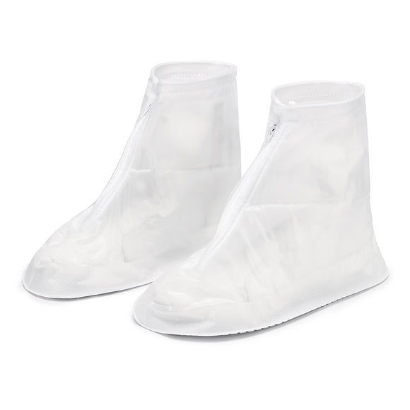 1 Pair Waterproof Rain Shoe Covers Unisex Zipper Shoes Protector Camping Anti-Slip Rain Shoes Cases