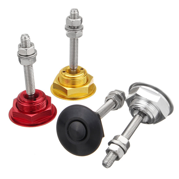 Universal Metal Push Button Car Engine Cover Billet Hood Pins Lock Clip Kit