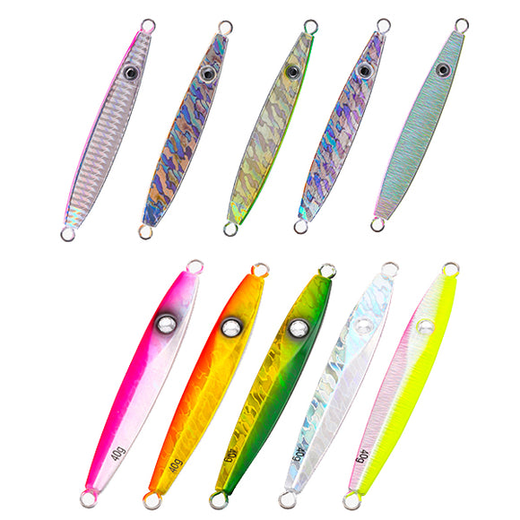 SeaKnight SK304 5PCS 40g 95mm Jigging Fishing Lure Metal Fishing Spoon Hard Baits Salt Water