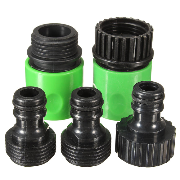 5Pcs Rubber Hose Water Faucet Tap Adapter Rubber Nozzle Washing Pipe Quick Connector Set Kit