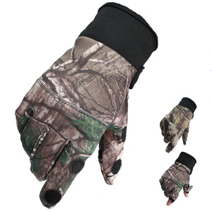 BIKIGHT Camouflage Touch Screen Non Slip Cycling Gloves Hunting Fishing Gloves Waterproof