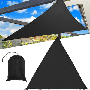 3/5M Extra Heavy Duty Shade Sail Sun Canopy Outdoor Triangle Garden Yard Awnings Summer Car Sunshade