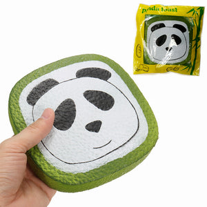 SquishyShop Panda Matcha Toast Slice Bread 15cm Soft Squishy Slow Rising With Packaging Gift Toy