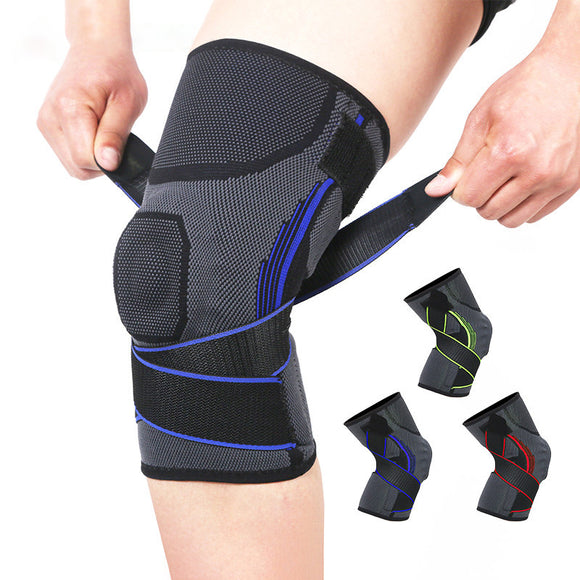 Strap Pressure Fitness Silicone Spring Strip Support Non-slip Knee Pad