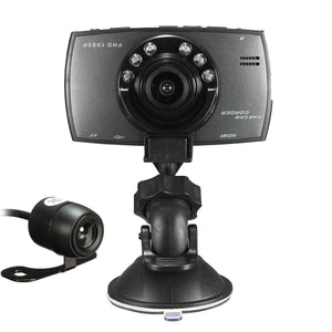 1920*1080P 170 2.7 Full HD LCD Dual Lens Car Camera DVR Video Recorder Crash Dash Cam"
