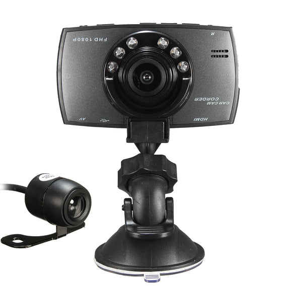 1920*1080P 170 2.7 Full HD LCD Dual Lens Car Camera DVR Video Recorder Crash Dash Cam