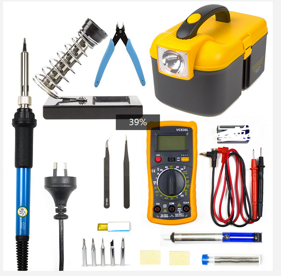 Adjustable Temperature Electric Soldering Iron kit 220V 110V 60W Welding Solder Rework Station Heat Pencil Repair Tools