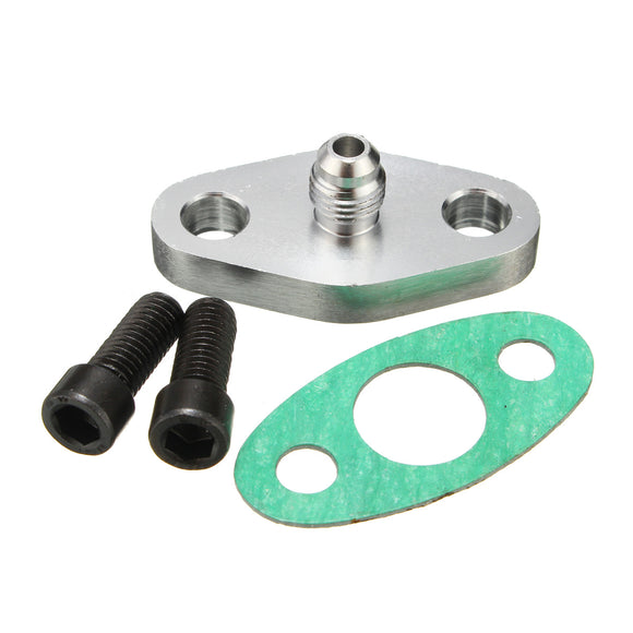 Turbo Oil Feeding Line Gasket Fitting Adapter For Flange T3 T4 T04E T04B 4AN