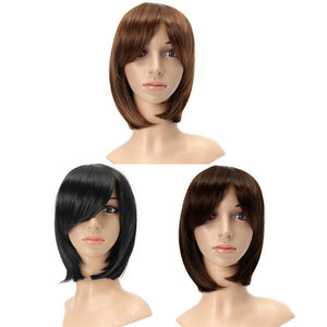 3 Colors Kanekalon Fiber Wig Charming Fluffy Straight Natural Hair Full Wigs Party Cute Cosplay