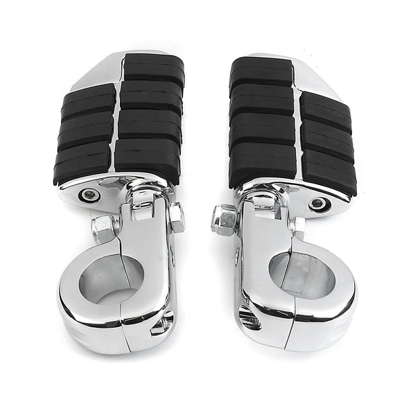 Pair 32mm Motorcycle Foot Rest Pegs Footboards with Mounts Male Wing For Harley