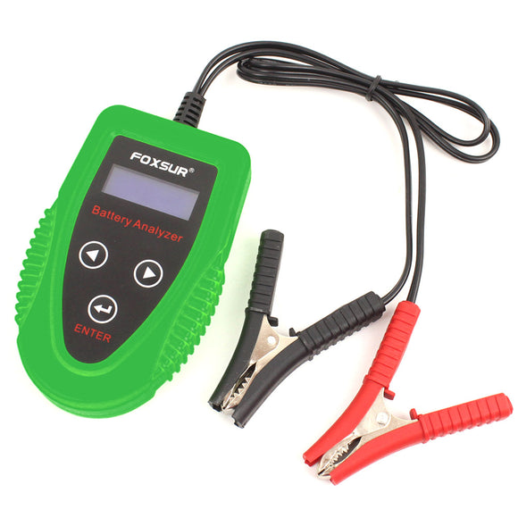 FOXSUR 12V Battery Analyzer Digital Tester Professional Diagnostic Tool