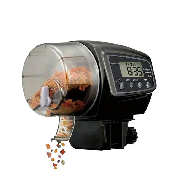 Digital LCD Automatic Fish Food Feeder Auto Timer Feeder Pet Aquarium Tank Pond