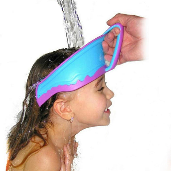Adjustable Baby Shower Cap Protect Shampoo Kids Bath Visor Hat Hair Wash Shield for Children Infant