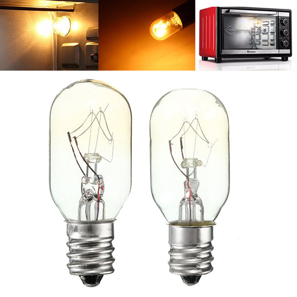 15W/25W 120V E12 Incandescent Glass Light Bulb Refrigerator Salt Oven Lamp