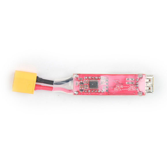 2S-6S 5V/2A Lipo Battery to USB Power Converter Adapter With Digital Display for RC Model