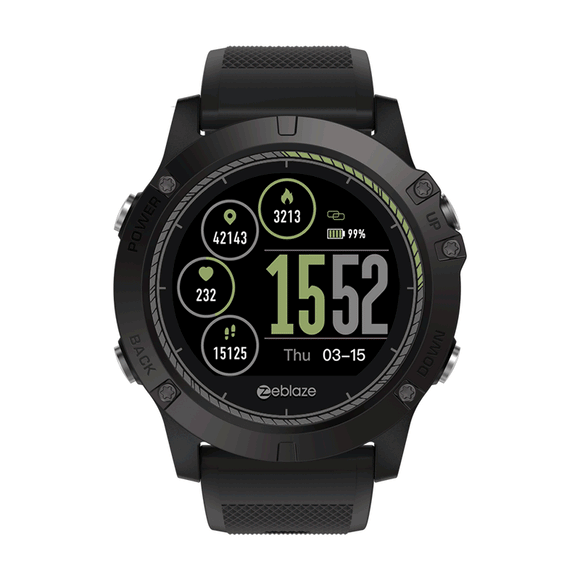 Zeblaze VIBE 3 HR Rugged Inside Out HR Monitor 3D UI All-day Activity Record 1.22' IPS Smart Watch