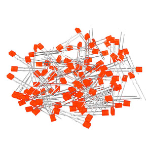 100pcs 2X3X4 Square LED Red Light-emitting Diode 2*3*4mm LED Diode