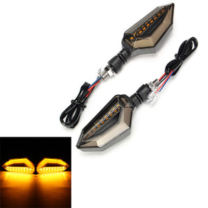 1 Pair 12V Universal Motorcycle LED Tail lights Brake Lights Turn Signal Indicator Lights