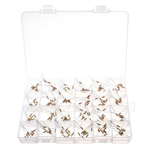 10k-200k Resistance Kit 1/4W 0.25W Carbon Film With Component Box