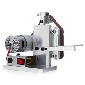 220V DIY Mini Belt Sander Apex Edge Sharpener Grinding Polishing Machine