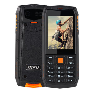 MFU A903S 3G Network IP68 Waterproof 2.8 inch 2700mAh True Wireless bluetooth FM GPRS Dual Camera Dual SIM Card Feature Phone