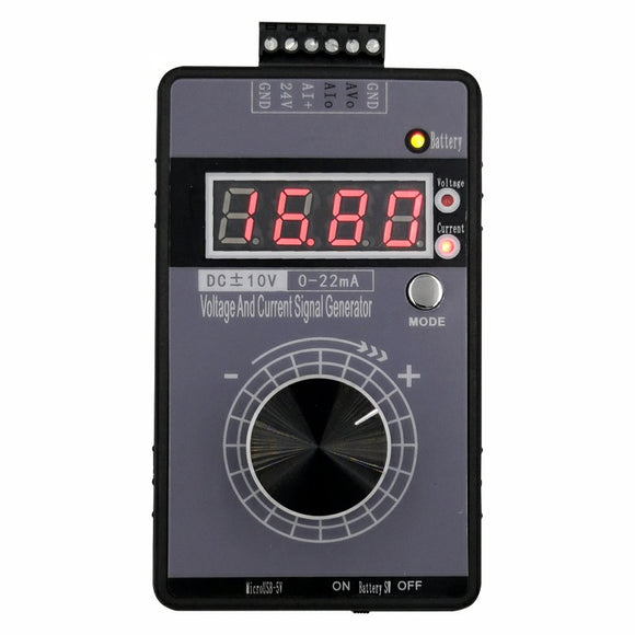 4-20mA 0-10V 0-5V Signal Generator High Precision Handheld Adjustable Voltage Current Simulator Sink Source for Transmitter