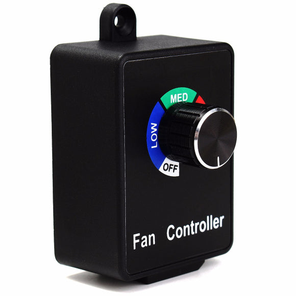 AC 120V 5A 600W Fan Variable Speed Controller Electric Motor US Plug