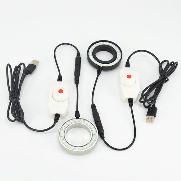 Adjustable 26 LED Ring Light illuminator Lamp For Industry Stereo Microscope USB Power