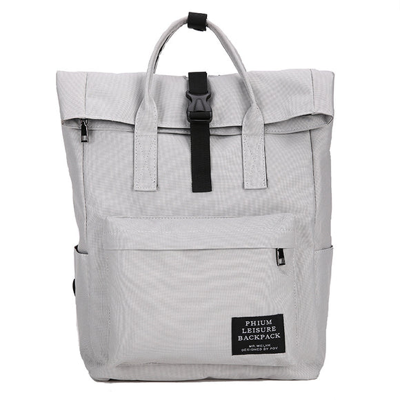 IPRee 35L Backpack Canvas Shoulder Bag Waterproof School Bag Camping Travel Rucksack