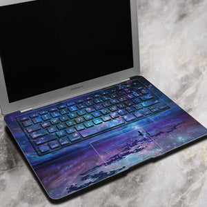 PAG Love Starry Sky Decorative Laptop Decal Removable Bubble Free Self-adhesive Partial Color Skin S