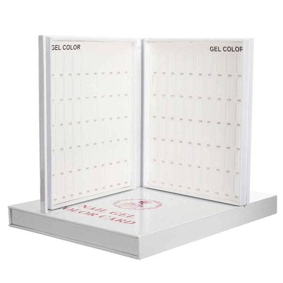 Nail Art UV Gel Tips Display Card Chart Book Hundreds Salon Studio Polish Colors Holder Set