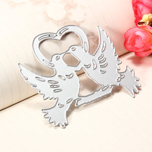 DIY Love Bird Cutting Dies Stencil Scrapbooking Paper Card Embossing Decoration Craft