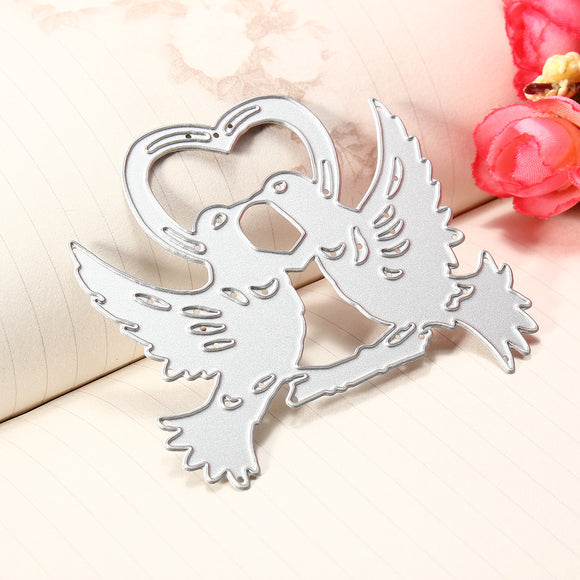 DIY Love Bird Cutting Dies Stencil Scrapbooking Paper Card Embossing Decoration Craft