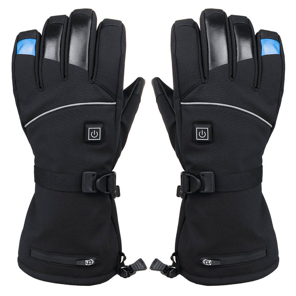 40-60 100-140 Touch Screen Heated Gloves Full Finger For Skiing Motorcycle Riding Cycling