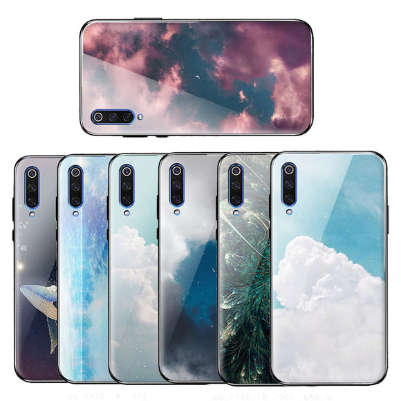 Bakeey Colorful Tempered Glass+Soft TPU Protective Case for Xiaomi Mi 9 / Xiaomi Mi9 Transparent Edition