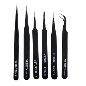 Anti-Static Different Size Vetus ESD Tweezers ESD10 to ESD15