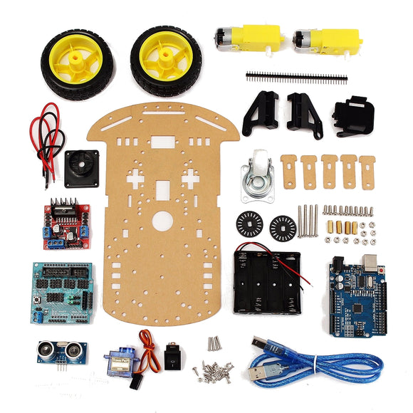 Tracking Motor Smart Robot Car Chassis Kit 2WD Ultrasonic For Arduino MCU