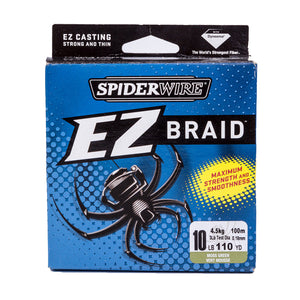 Spiderwire EZ 100M PE Braided Wire Dark Green Lure Fishing High Drag Power Fishing Line