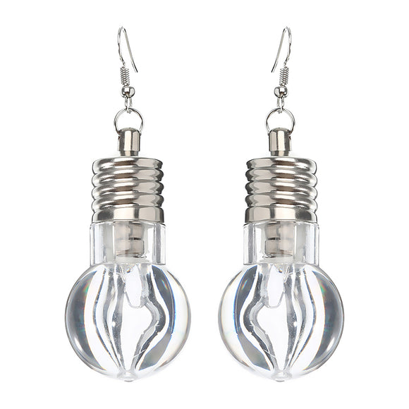 Cute LED Bulb Flashing Earrings Party Accessories for Women