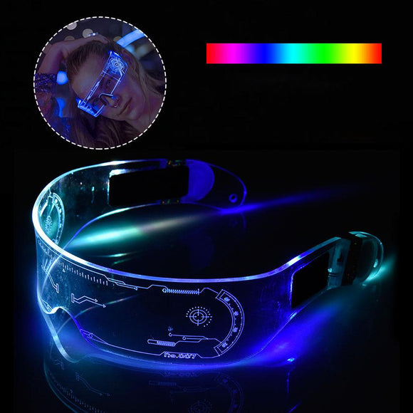 LED Glasses EL Wire Neon Party Luminous LED Glasses Light Up Glasses Rave Costume Party Decor DJ SunGlasses Halloween Decoration