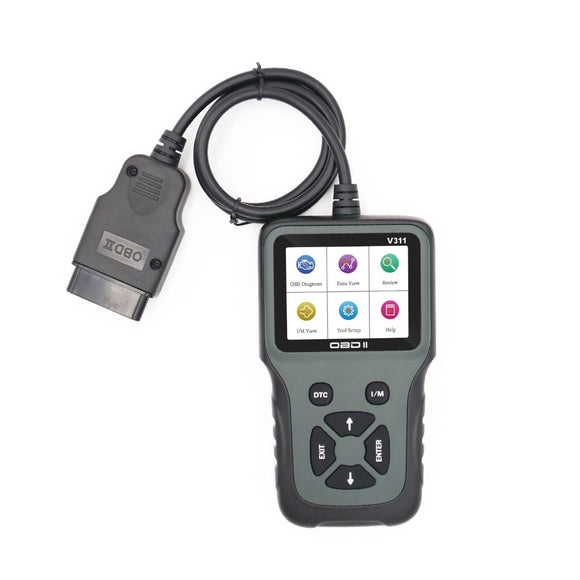 V311 OBD2 EOBD Car Diagnostic Scanner Tool Automotive OBDII Engine Fault Code Reader Color Screen