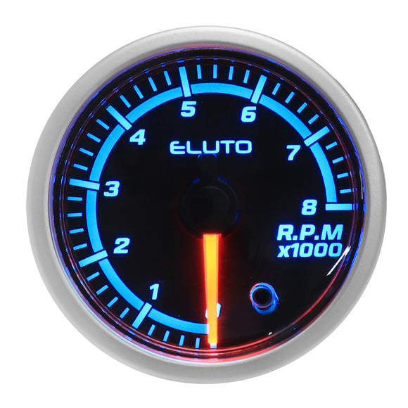 2'' 52mm  Universal Car LED Tachometer Rpm Tacho Gauge Meter Sensor 7 Colors